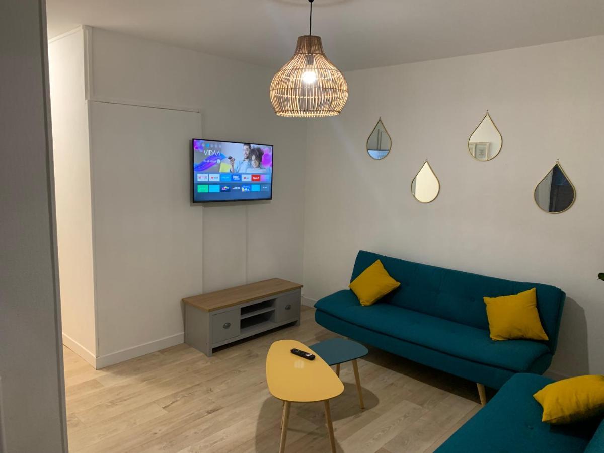 L Effet Mer 70M2 Avec 2 Chambres Doubles Avec Parking 1 Voiture Gratuit, Netflix Disney Plus Disponible Lits Faits A L Arrive Serviettes De Toilettes Fournies 迪耶普 外观 照片