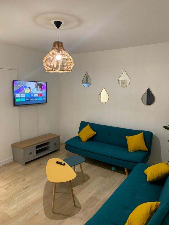 L Effet Mer 70M2 Avec 2 Chambres Doubles Avec Parking 1 Voiture Gratuit, Netflix Disney Plus Disponible Lits Faits A L Arrive Serviettes De Toilettes Fournies 迪耶普 外观 照片